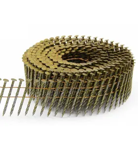 Q195 Q235 Screw Shank/Ring Shank/Smooth Shank Wire Collated Coil Nail for Making Wooden Pallet