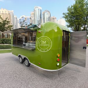 2025 CE Certificate Concession Coffee OEM Food Trailer Hot Dog Food <b>Carts</b> With Full <b>Kitchen</b> Mobile Ice Food Truck Trailer - Product Image 1