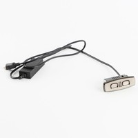 Ailiwei ALWSK-58 Interrupteur à deux boutons en forme de pierre précieuse, automatique, alimenté par USB, en plastique et métal, pour domotique, certifié ISO91001, fixe