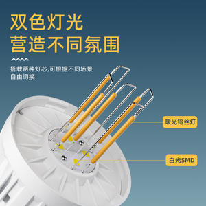 Lanterne de camping portable XiWangFire, LED rechargeable, lumière blanche chaude, pour le camping en plein air avec crochet G160 - Product Image 4