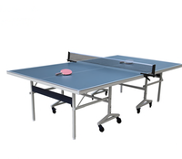Table de tennis de table pliable en métal imperméable toutes saisons pour la salle de sport, l'entraînement en plein air, la compétition amateur