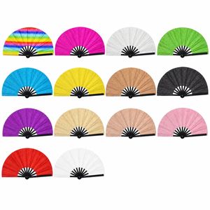 พัดพลาสติกพับได้ขนาดใหญ่ สีสันสดใส ลายธีมรัก เป็นมิตรกับสิ่งแวดล้อม  แบบกำหนดเองได้ สำหรับผู้ชาย/ผู้หญิง ใช้ในงานเทศกาล/งานกังฟู/งานเรฟ - Product Image 3