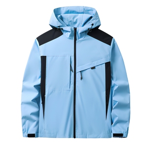 Chaqueta de senderismo al por mayor, chaqueta softshell de poliéster de 320 g/m², logotipo personalizado para marcas de camping estadounidenses, pedido al por mayor - Product Image 1