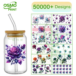Osmo 5000+ Design High Quality 20 40 Oz Uv Dtf Cup Wrap <strong>Transfers</strong> Flowers 40oz 24oz 20oz 16oz Uvdtf <strong>Transfer</strong> Printing For Cups - Product Image 1
