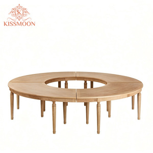 Mesa de Boda Vintage de Madera con Forma de Serpiente, Patas Talladas <span class=keywords><strong>en</strong></span> Curva, Muebles Modulares <span class=keywords><strong>para</strong></span> Eventos, Banquetes, Hoteles y Alquiler - Product Image 2
