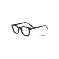 Montures de lunettes optiques carrées classiques en acétate TR avec détails rivetés pour lunettes de vue unisexes OEM ODM