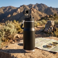Bouteille d'eau isotherme en acier inoxydable avec paille, anti-fuite, sans BPA, double paroi sous vide, garde le froid 24h et le chaud 12h, pour sport et voyage