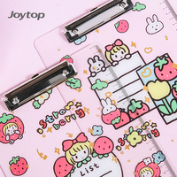 Joytop – Planche à dessin en acrylique personnalisée en gros, motif fraise Boba, porte-documents A4 tendance pour fournitures de bureau et scolaires, résistant à l'eau