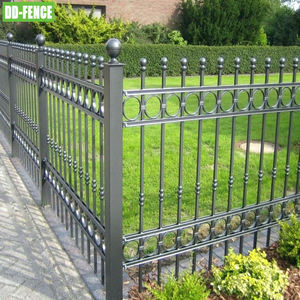 Clôture en métal et acier à revêtement de poudre bon marché, treillis galvanisé de 8 pieds, clôture de jardin en fer forgé soudé pour <span class=keywords><strong>piscine</strong></span>, clôture en aluminium - Product Image 2