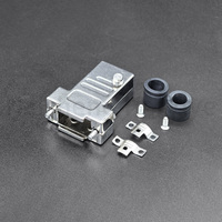 Connecteur Série RS232 DB9 D-SUB à Coque Métallique, 9 Broches Mâle/Femelle, Type à Souder pour Automatisation Industrielle et Contrôle PLC