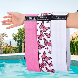 कस्टम लोगो <span class=keywords><strong>3</strong></span> पैक जिम प्रशिक्षण लूप व्यायाम बैंड पैरों के लिए बूटी कसरत के लिए बूटी कसरत - Product Image 5