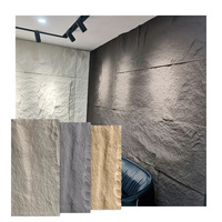 Panneau mural en pierre artificielle en polyuréthane PU léger pour l'extérieur, décoratif, imitation roche, panneau mural en pierre 3D en PU
