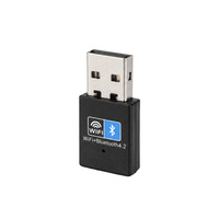 Adaptor Jaringan USB Compact Home RTL8723DU Chip 150Mbps 2.4G WiFi BLE 4.2 untuk Laptop dan Desktop Windows 11