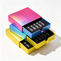 Maßgefertigte Goldfolie Schubladenbox Verpackung für 3ml 5ml Hautpflege-Serum