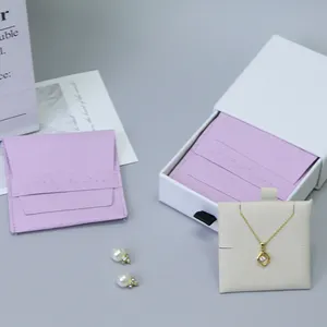 Hot selling new high-end microfiber flip bag jewelry packaging bag velvet pouch packaging