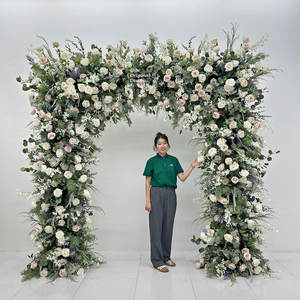قوس زهور بتصميم جديد من GLW لمناسبات الزفاف ديكور الحفلات قوس مربع للزهور إطار قوس مذهل لمناسبة الزفاف - Product Image 3