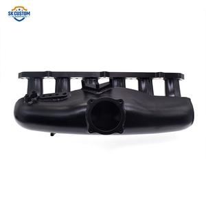Collecteur d'admission en aluminium noir à 6 injecteurs pour moteur <span class=keywords><strong>N54</strong></span> BMW E60 E61 E82 E88 E89 E71 E90 E92 135i <span class=keywords><strong>335i</strong></span> - Product Image 2
