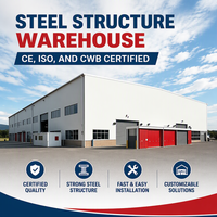 Bâtiment en acier économique, structure préfabriquée en acier, atelier, entrepôt, usine avec certificat CE CWB 47.1 A660