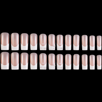 Lot de faux ongles artificiels, capsules pour manucure, couverture complète, press-on nails, cercueil LONG