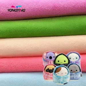 Yongying Chất lượng cao 95% Polyester 5% Spandex siêu mềm dệt kim da lộn Fleece vải cho quần áo