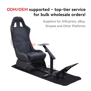 Silla de Juego Reclinable GY013 para Simulación de Carreras, Ergonómica, Cabina de Juego para Simulador, Silla de Juego Negra para Jugadores de PC - Product Image 3