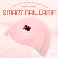 Lampu Terapi Kuku USB 18 LED Beads 54 Lampu Pengering Kuku Set Manikur Pengering Kuku Zg01 Layar LCD Timer 6W Colokan US Pengeringan Cepat