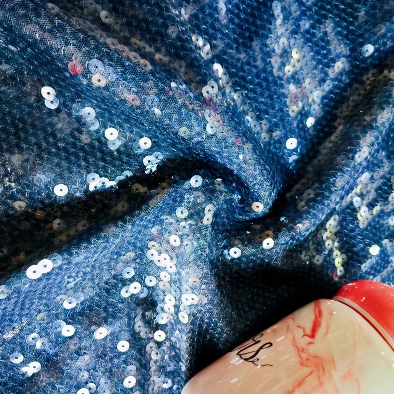 fabric black design glitter