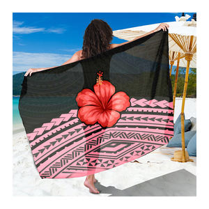 All'ingrosso parei tribale polinesiano ibisco tropicale stampa floreale Sarong Multi Wear mare <span class=keywords><strong>lungo</strong></span> costume da bagno avvolgente Cover up <span class=keywords><strong>Pareo</strong></span> - Product Image 1