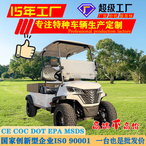 Voiturette de golf électrique FD006C-2HD 2 places, capacité de charge 700 kg, benne de chargement pour sites touristiques et transport aéroportuaire - Product Image 3