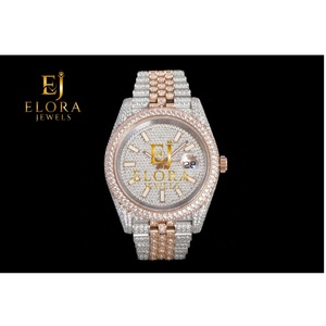 Montre de luxe pour homme en moissanite de qualité supérieure avec bracelet au design tendance et finition élégante, idéale comme cadeau pour homme - Product Image 1