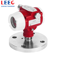 Flush Diaphragm Pressure Level Indicator Transmitter with Digital Display 4-20mA RS485 Output for Tank Liquid Level Measurement