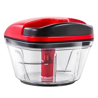Handige Mini Plastic Voedselhakselaar Met Roestvrij Staal Voor Saladeuien En Chilipepers Keukengadget