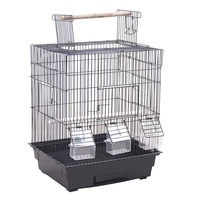 Top vendeur Extra Large Cage à oiseaux coloré perroquet canari inséparable en acier inoxydable doré avec motif animal pour le vol de reproduction