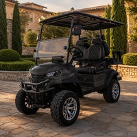 Voiturette de golf électrique pour zone commerciale, 2, 4 ou 6 passagers, moteur AC 48V 5KW, batterie au lithium, pour le transport de colis et de paniers de courses en magasin