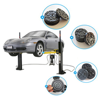 Machine de levage à deux colonnes accessoires de tapis en caoutchouc ascenseur de voiture coussin en caoutchouc rond Double colonne accessoires de coussin de pied de remorque