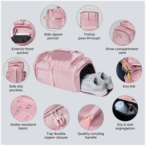 <span class=keywords><strong>Sac</strong></span> <span class=keywords><strong>de</strong></span> <span class=keywords><strong>sport</strong></span> pour <span class=keywords><strong>femme</strong></span> avec compartiment à chaussures 3 en 1 <span class=keywords><strong>sac</strong></span> à dos <span class=keywords><strong>de</strong></span> voyage sacs à bandoulière Weekender <span class=keywords><strong>sac</strong></span> à dos mode sacs à bagages - Product Image 4