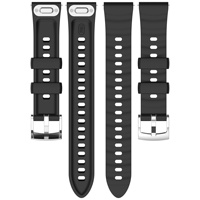 Tali Jam Tangan Silikon Slim Pengganti dengan Tombol Tekan untuk HUAWEI Watch GT6/5/4 (41mm) - Stok Pabrik Tersedia