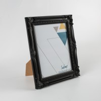 Cadre photo en plastique rétro de style européen 4x6 5x7 8x10, vente en gros bon marché, blanc noir, cadre photo de table personnalisé