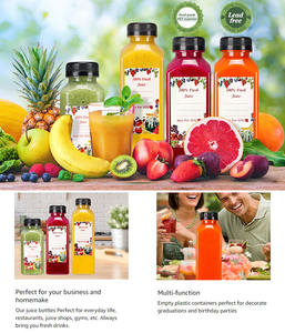 <b>Hot</b> Sale Plastic Juice <b>Bottle</b> 500ml Square Plastic PET Beverage <b>Bottle</b> <b>for</b> Juice Business in Stock - Product Image 3