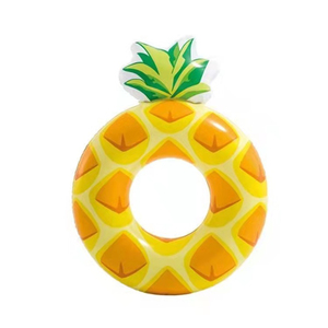 B01 Anillo de natación inflable para adultos Verano PVC Piscina Lago Flotador Piña Tubo Inflable Lilo con cuello - Product Image 1