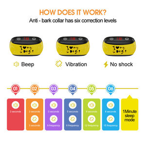 <span class=keywords><strong>Collar</strong></span> Antiladridos Inteligente con Vibración, Protección de Seguridad, Ciclo Fijo, con Batería, en Oferta - Product Image 4