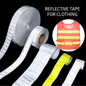 Cinta Reflectante Prismática de PVC de Color Brillante para <span class=keywords><strong>Ropa</strong></span> Infantil, Accesorios de Seguridad para Bolsas, Tira de Vinilo de Alta Visibilidad - Product Image 5