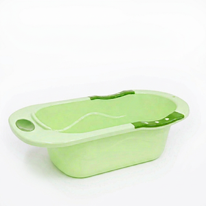 Bañera Plegable Ergonómica con Barra de Soporte Segura, Porta Jabón, Almacenamiento Apilable y Construcción Duradera de Plástico PP - Product Image 1
