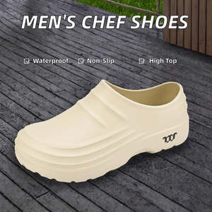 Nouvelles chaussures de chef et de travail pour hommes, à tige haute, souples, imperméables, antidérapantes, décontractées pour l'extérieur, pour l'été, chaudes, avec semelle intérieure en EVA - Product Image 2
