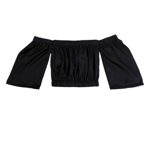 Venta al por mayor de fábrica OEM/ODM: Tops halter sin tirantes con volantes esponjosos y manga larga para niñas, estilo inglés, de poliéster/algodón. - Product Image 4