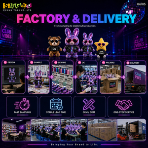 Animaux en peluche personnalisés en gros pour les marchandises de club et de vente au détail, tissu écologique, MOQ flexible, délai de livraison fiable - Product Image 5