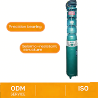 Pompe centrifuge submersible électrique haute pression en acier inoxydable pour puits profond, 8m-126m de hauteur de refoulement, 380/660V