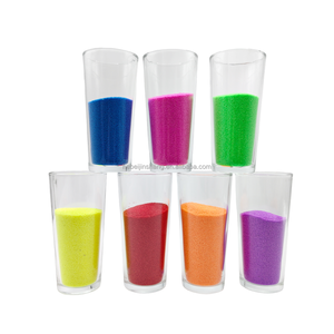 <span class=keywords><strong>Sabbia</strong></span> magica educativa per bambini contenitori sensoriali impermeabili 7 colori non si bagnano mai Sandcastle costruendo <span class=keywords><strong>sabbia</strong></span> idrofobica - Product Image 2