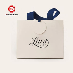 Saco de Papel Grande Dourado Premium para Joias de Luxo, Presentes e Logotipos, Novo Modelo de Fornecedor para Compras com Preço Especial - Product Image 2