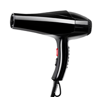Sèche-cheveux professionnel Euleshi Electric 2200W haute puissance avec lumière bleue, protection contre la surchauffe et 6 réglages de vitesse